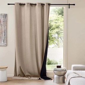 Hnedý menčestrový termo záves 140x260 cm Madison – douceur d'intérieur