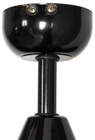 Vonkajší stropný ventilátor čierny 91,3 cm vrátane LED stmievateľný s diaľkovým ovládaním IP44 - Toledo