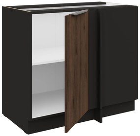 Dolná kuchynská skrinka Manana 105 ND 1F BB (korpus: čierna matná + front: orech okapi). Vlastná spoľahlivá doprava až k Vám domov. 1134954