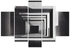 Obraz - Štvorcový tunel (150x105 cm)