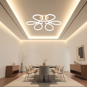 Toolight Toolight, LED moderné stropné svietidlo, 99W, 4000K, 5000lm, G023-C, zlatá, OSW-06374