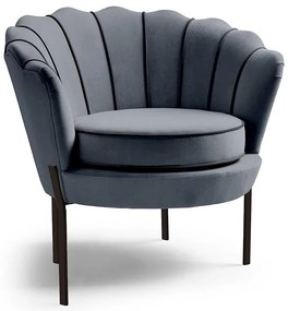 Kreslo Angelo sivá/čierna