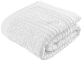 Biela prešívaná prikrývka na dvojlôžko 220x220 cm Lennon Stripe - Catherine Lansfield