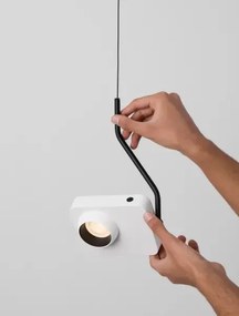 LED stmievateľný biely moderný luster Kedros