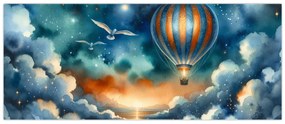 Obraz - Lietať nočnou oblohou (120x50 cm)