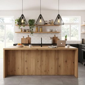 Toolight - Stropné svietidlo čierny diamant 1xE27 LH2065, čierna, OSW-00465