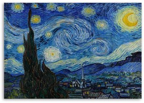 Gario Obraz na plátne Hviezdna noc - Vincent van Gogh, reprodukcia Rozmery: 120 x 80 cm