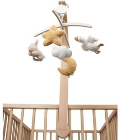 Little Dutch - Hudobný kolotoč nad postieľku Newborn Naturals