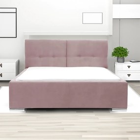 Čalúnená posteľ s úložným priestorom a matracom FELIX 120x200 cm Růžový