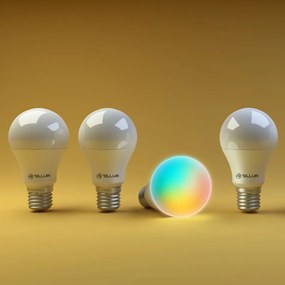 Tellur WiFi Smart RGB žiarovka E27, 10 W, , teplá biela