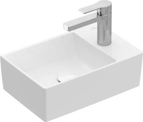 Villeroy &amp; Boch Memento 2.0 umývadlo 400 x 260 x 111 mm, biele alpin, bez prepadu, leštené 43234G01