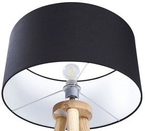 Klasická čierna stojaca lampa NITRA Beliani
