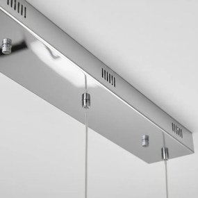 Závesné svietidlo Bulb 3, chrómové telo svietidla, ch