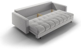 Svetlosivá rozkladacia/s úložným priestorom pohovka z textílie buklé 222 cm Bali – Cosmopolitan Design