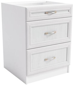 Skrinka do kuchyne Sycylia D60s3 biela/dub lancelot