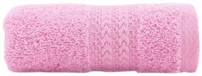 Ružový uterák z čistej bavlny Foutastic, 30 × 50 cm