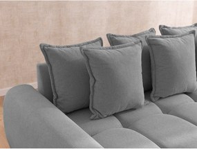 Sivá rohová pohovka (ľavý roh/s leňoškou) Albane – Ropez