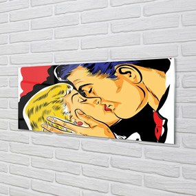 Obraz plexi Ľudia pobozkať 120x60 cm