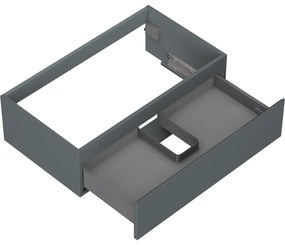 Mexen Orio, kúpeľňová skrinka 80 cm, 1 zásuvka, grafitová matná, 91A10-08023-1-BF66