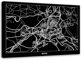 Obraz na plátně Mapa města Brno - 100x70 cm