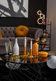 Pohovka Chesterfield, stredně šedá látka