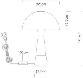 Globo 51570114 - Stolná lampa PAULIN 1xE27ILLU/40W/230V zelená