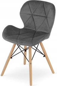 Jedálenská zostava TODI 80cm okrúhly stolový set čierny a 2 stoličky LAGO sivé + 2 stoličky LAGO sivé  ZADARMO