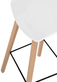 Barová stolička rieno 66 cm biela MUZZA