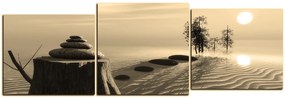 Obraz na plátne - Zen stones - panoráma 5162FE (150x50 cm)