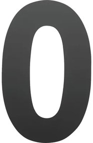 Domové číslo "0" čierne 15 cm