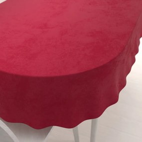 Biante Zamatový oválny obrus Velvet Prémium SVP-007 Malinovo červený 120x200 cm