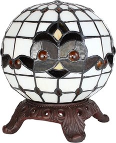 Stolová lampa Tiffany v tvare gule Gulia - Ø 20*25 cm E14/max 1*25W