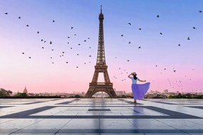 Umelecká fotografie Good Morning Eiffel, Kenneth Zeng, (40 x 26.7 cm)