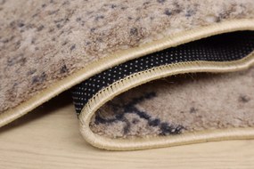 Spoltex, Behúň na mieru Marble 04 béžový, šíre 80 cm, béžová, chodba / predsieň