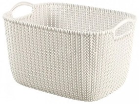 KNIT košík 19L - krémový