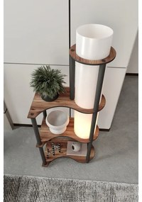 Stojacia lampa s poličkami NOTO 1xE27/40W/230V hnedá/čierna