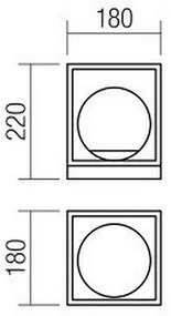 Redo 01-3052 - Stolná lampa ZODIAC 1xE14/28W/230V