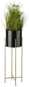 Stojaci kvetináč GOLDEN 75 cm čierny
