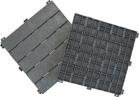 Gumová dlaždica NATURAL STONE 30 x 30 cm, sivá MHEU5100446