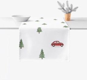 Goldea vianočný behúň na stôl 100% bavlnené plátno - cesta pre stromček 20x120 cm