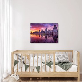 Obraz - Budhovia v západe slnka (70x50 cm)