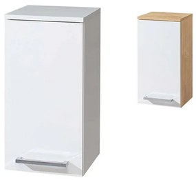 Mereo, Bino kúpeľňová skrinka horná, 63 cm, pravá, biela, MER-CN666
