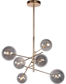 Lucide 46417/06/10 - LED Luster na tyči ALARA 6xG4/1,5W/230V zlatá