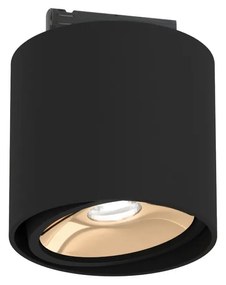 Moderné lištové svietidlo Neo Mobile Track čierna/zlatá