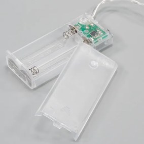 Sada Vianočná dekorácia 8 LED, poháre so stromčekmi 2 reťaze