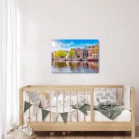 Obraz - Tancujúce domy, Amsterdam (70x50 cm)