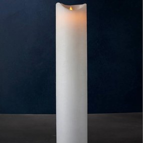 SIRIUS Vosková LED svíčka Sara exclusive, 50 cm, bílá