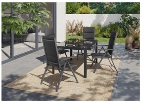 Livarno home Hliníkový záhradný stôl Houston/Toronto, sivý  (100385866)