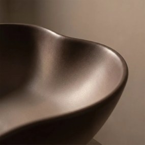 Rea Pearl, umývadlo na dosku 505x380x135 mm, béžová-hnedá-Ombre, REA-U0629