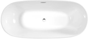 Aqualine Aqualine, DOURO voľne stojaca vaňa 180x80cm, biela, E1880